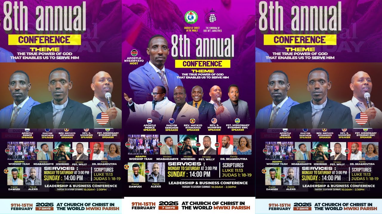 LIVE🔴CCW// 2 Day 8Th ANNUAL CONFERENCE With Past MISSIONARY Byishimo Eric  ,APostle Nteziryayo