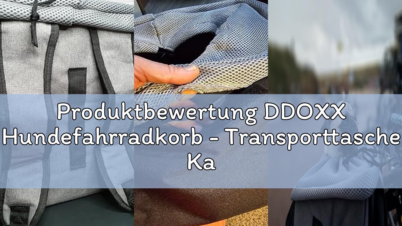 Produktbewertung DDOXX Hundefahrradkorb - Transporttasche Katze und Hundetragetasche - Hundekorb Tra