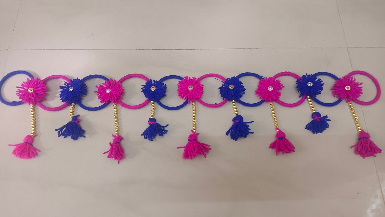 Wall hanger with Bangles #decoration #craft ideas #decor #creative ideas#wool