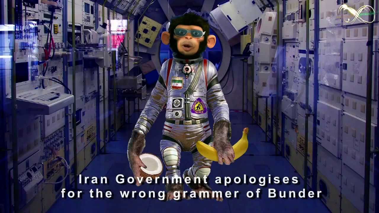 A monkey inside space