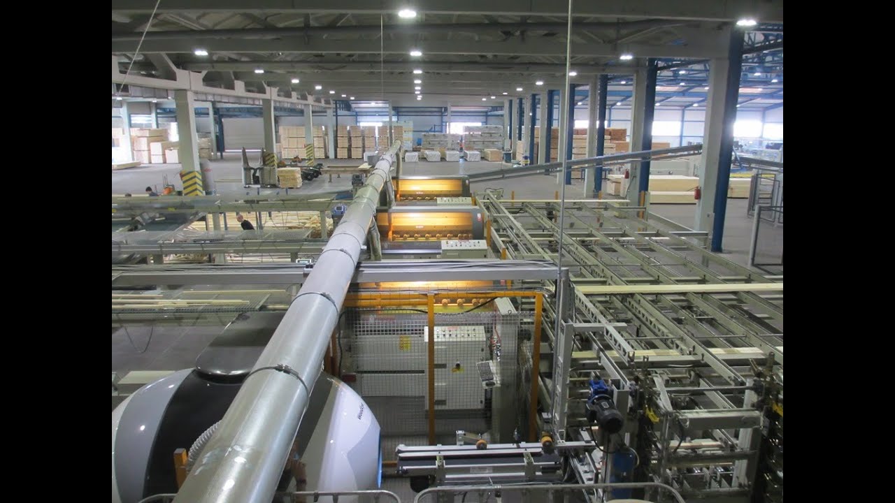 CURSAL in Russia - 3 Extremely fast TRV 2700 EB optimizing crosscut saws - scanner - vacuum loader