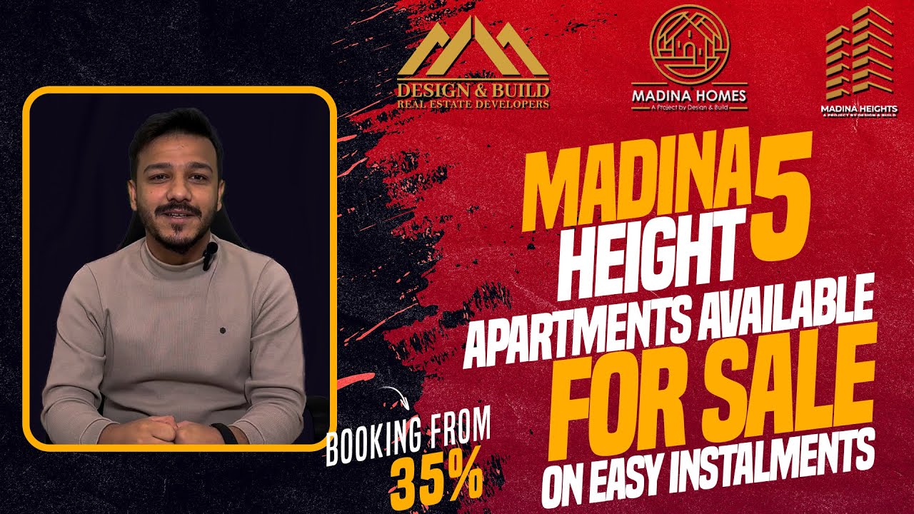 Apartments Available For Sale On Easy Instalments | Madina Height 5 | Design & Build