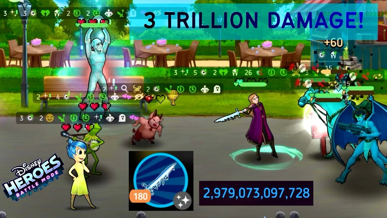 Anna 3 TRILLION DAMAGE GLITCH in Disney Heroes Battle Mode Campaign!