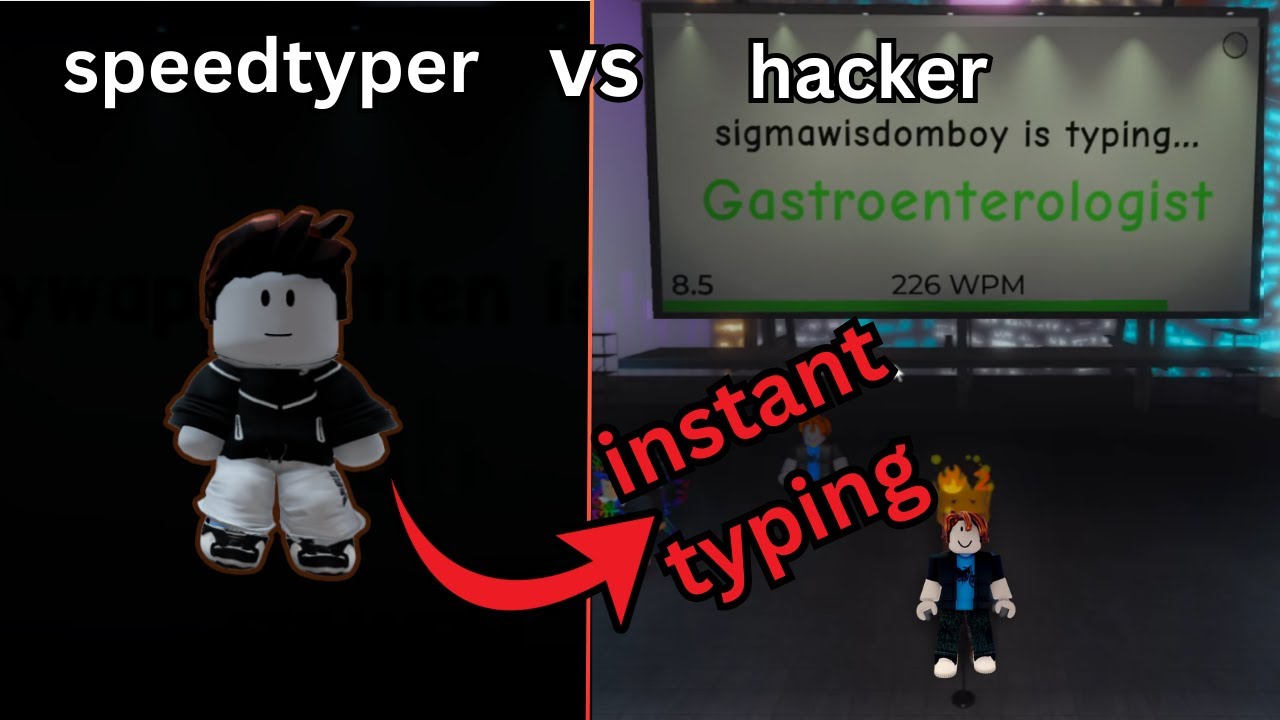 Speedtypist VS the craziest HACKERS in (ROBLOX SPELLING BEE)