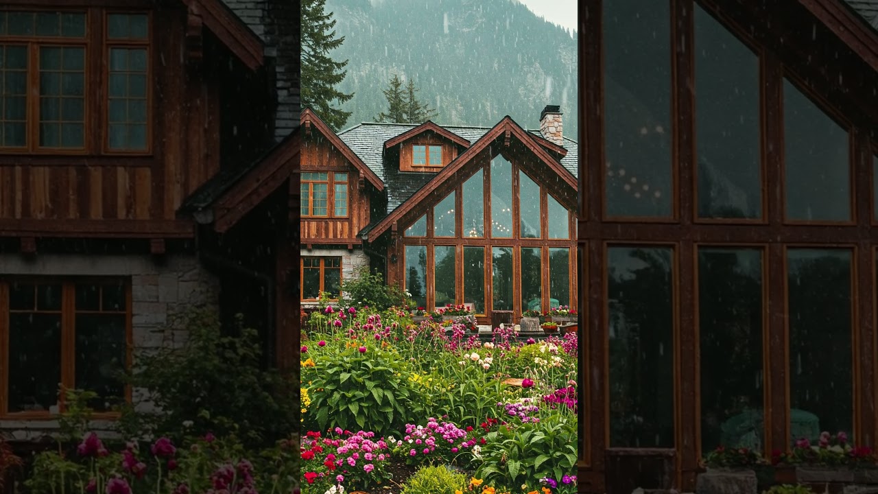 Enchanted Mountain Retreat: Where Rustic Charm Meets Modern Luxury #architecture  #dreamhome #nature