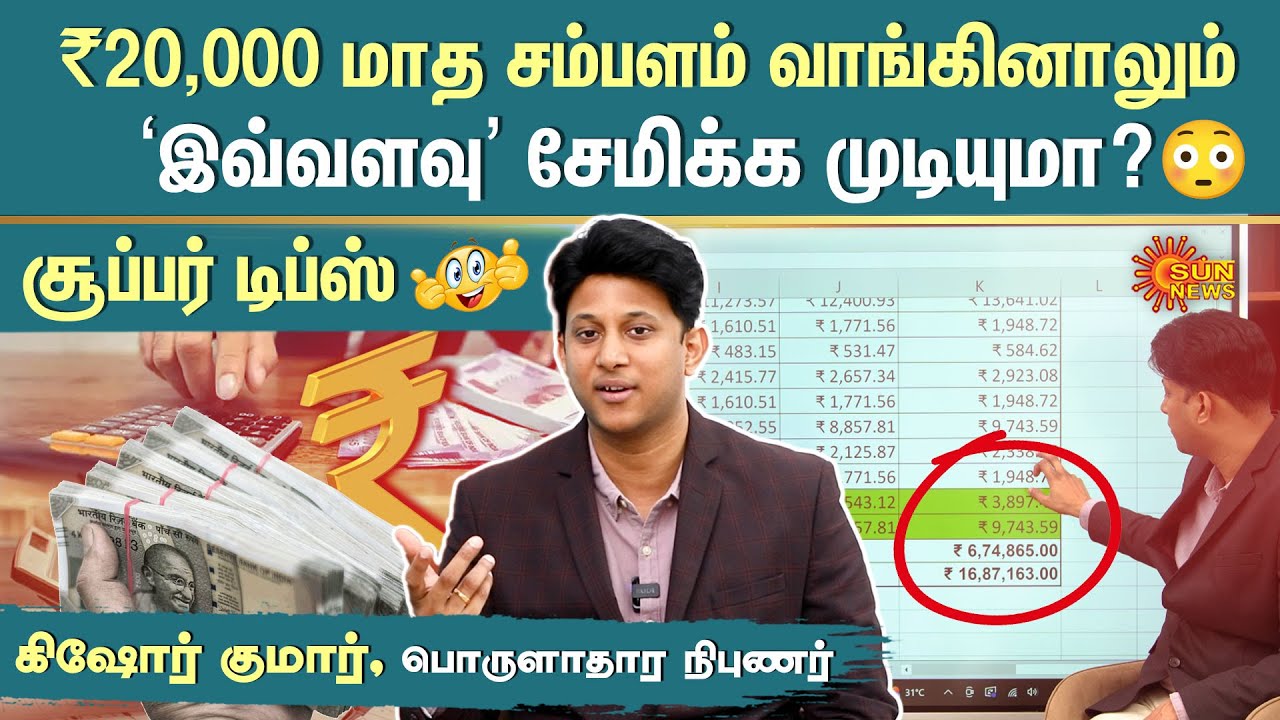 Smart Tips to Save Money From Rs.20,000 Salary | Economist Kishore Kumar Explains | Sun News