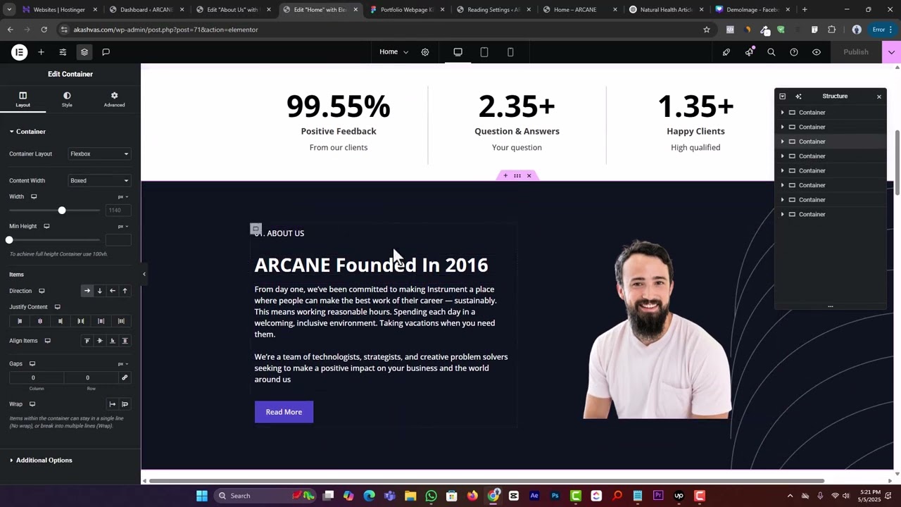 Figma to Elementor About Page Design | WordPress Tutorial (Bangla)