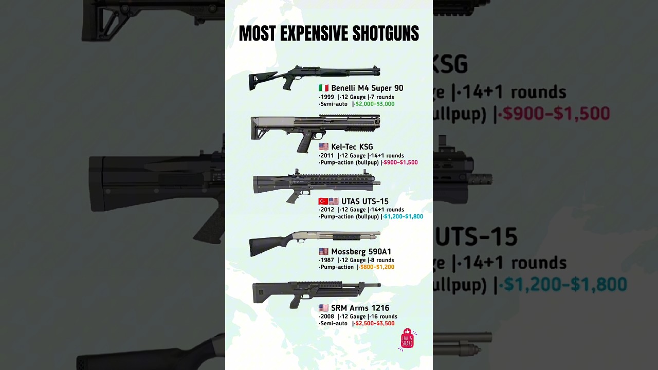 Top 5 Most Advanced & Expensive Military Shotguns