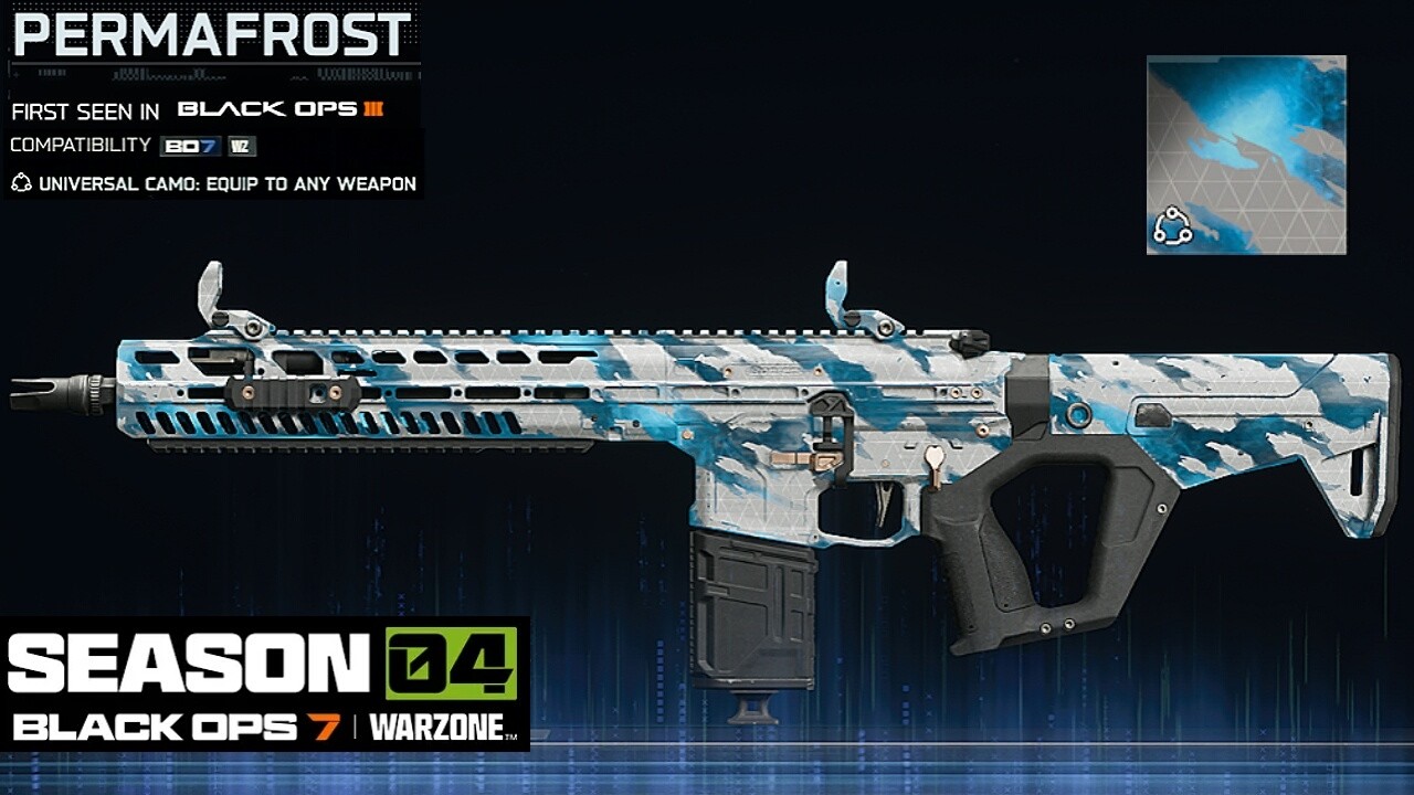 Jak odblokować nowy kamuflaż Permafrost w Black Ops 7 Endgame