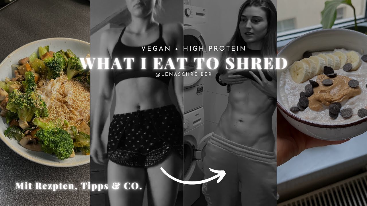 vlog06: WHAT I EAT IN A DAY, um abzunehmen I vegan und high protein I Lena Schreiber