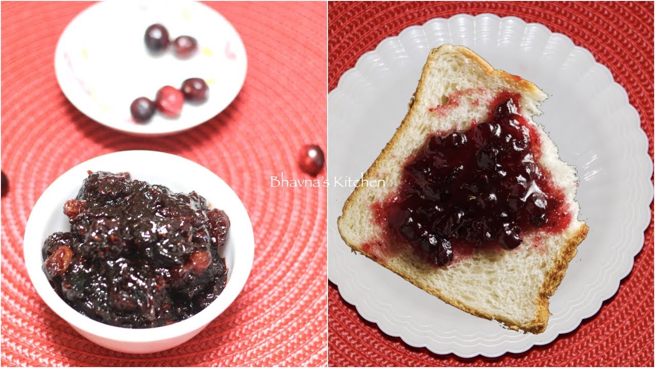 Multi-purpose Cranberry Preserve Jam Sauce Chutney or Pickle Video Recipe | Bhavna's Kitchen