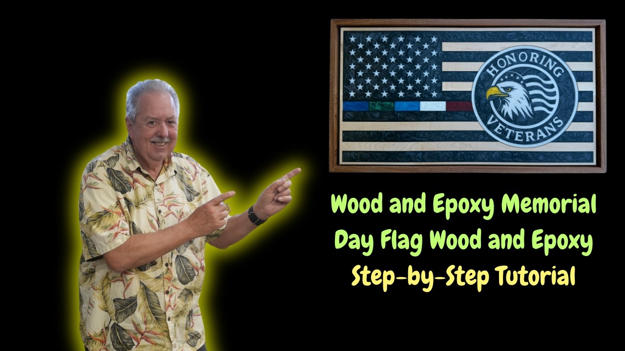 Making a Patriotic Epoxy and Wood Flag for Memorial Day | Yearly Tribute for Honoring Veterans