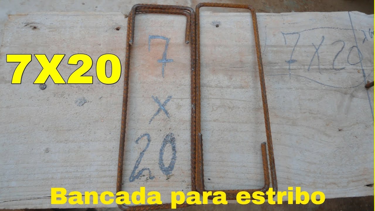Bancada para estribo.