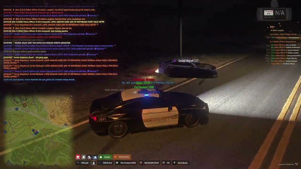 Drafter'dan Kaçan Drafter! 🚘(www.rina-roleplay.com) #rina #rinarp #lspdfr #lspdgta #lssd #hsu