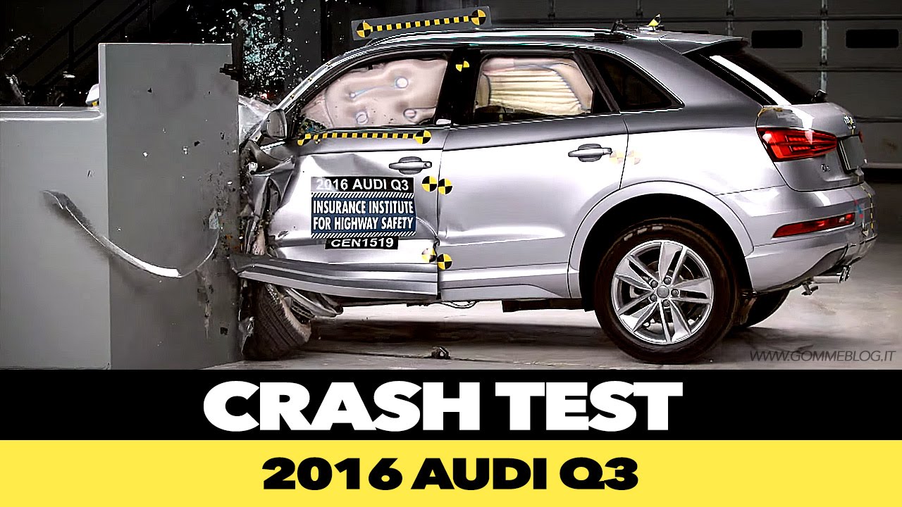 2016 Audi Q3 CRASH TEST IIHS Small Overlap [GOOD]