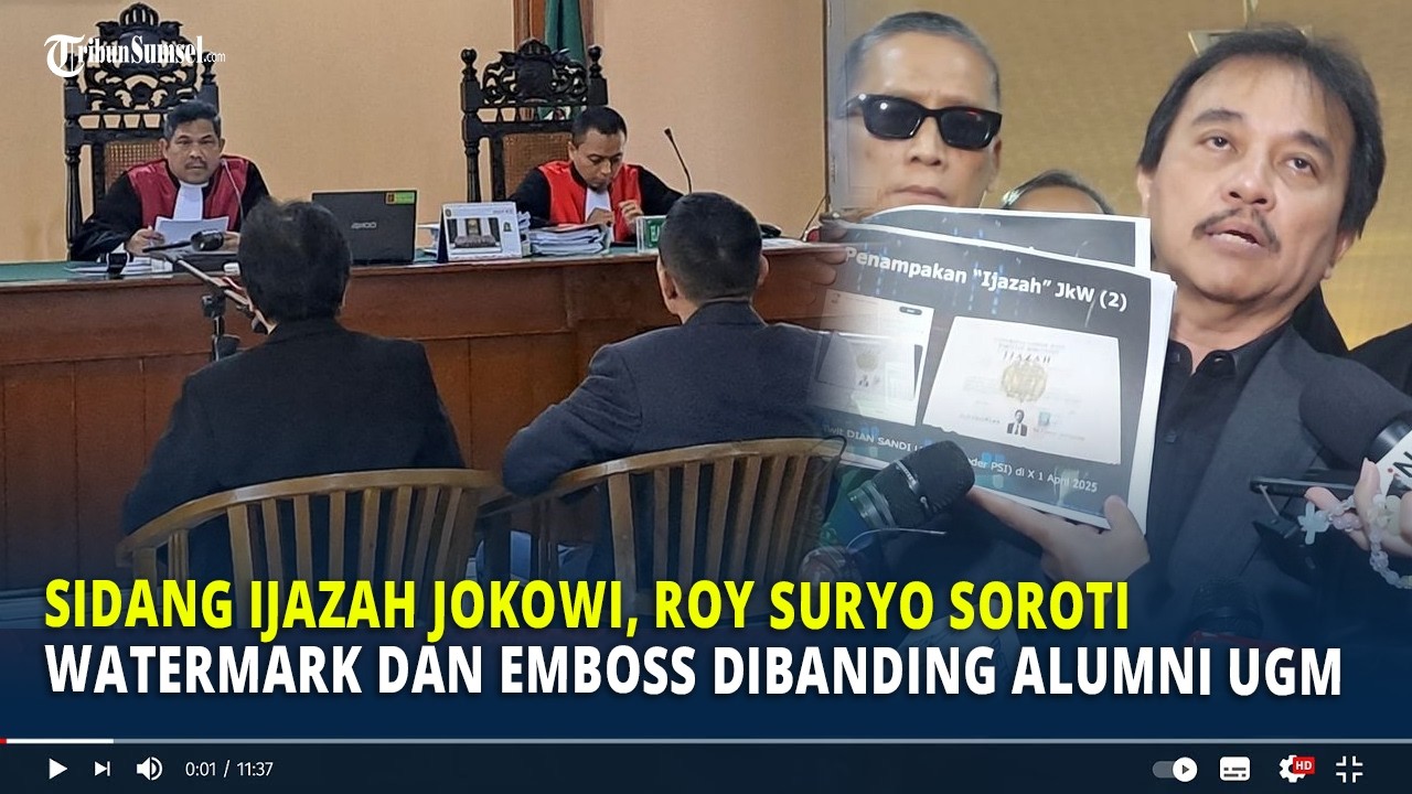Sidang Ijazah Jokowi, Roy Suryo Soroti Watermark dan Emboss Dibanding Alumni UGM