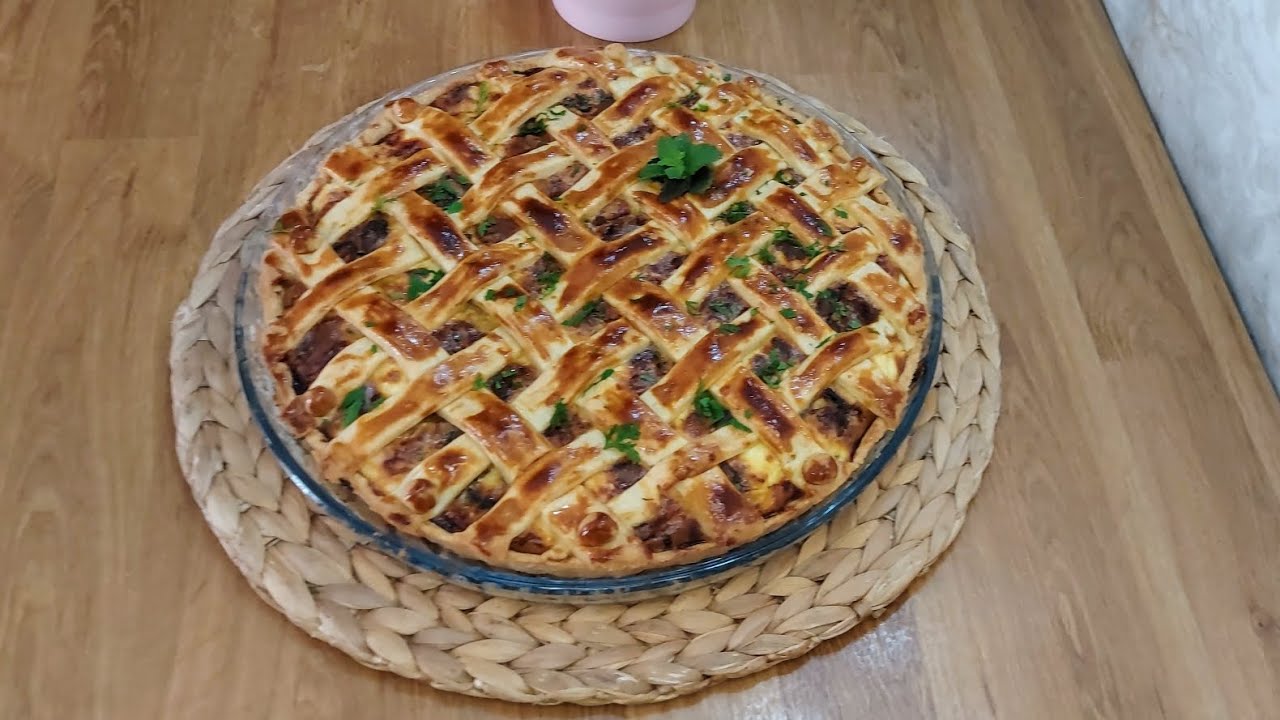 كيش عائلي اقتصادي،عجين ناجح مقرمش بلا ما يتكسر. Quiche originale avec une pâte  brisée réussie 00