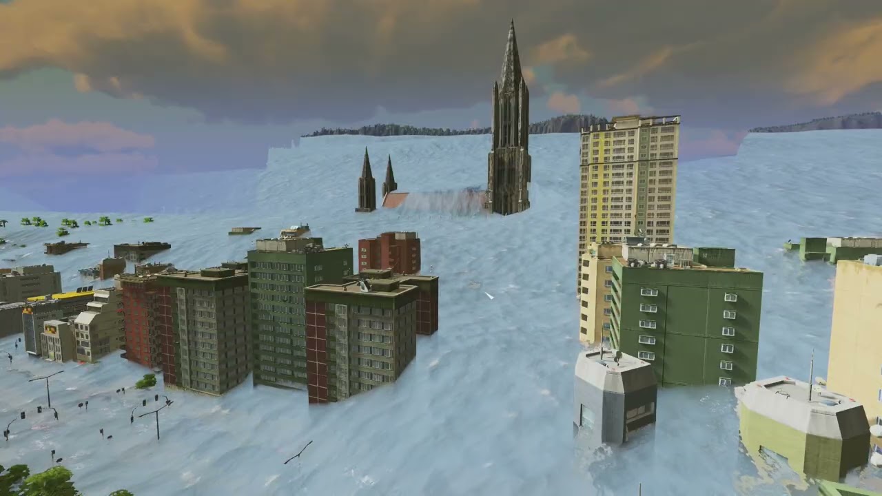 Tsunami Destroys the City