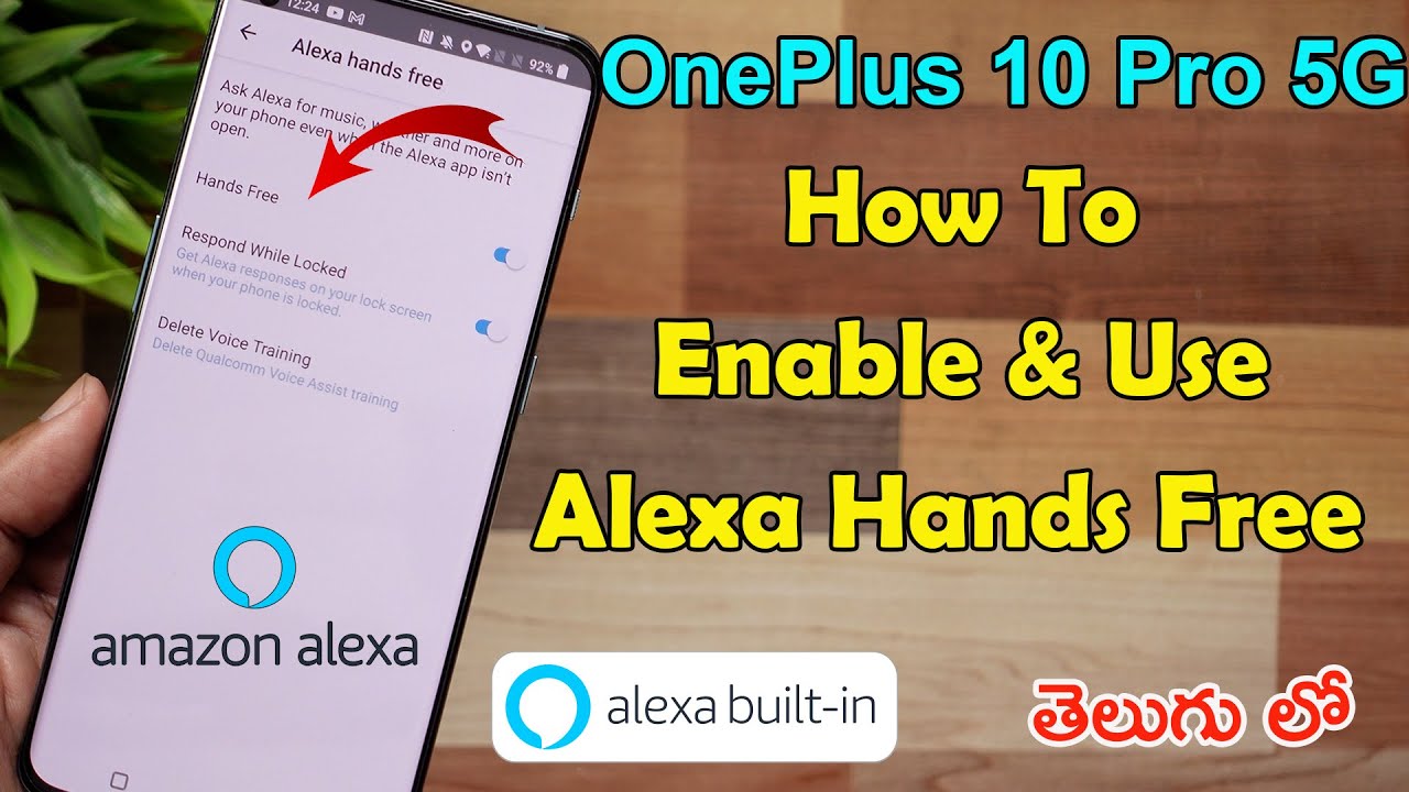 OnePlus 10 Pro 5G - Alexa Hands Free - How To Enable And Use | In Telugu