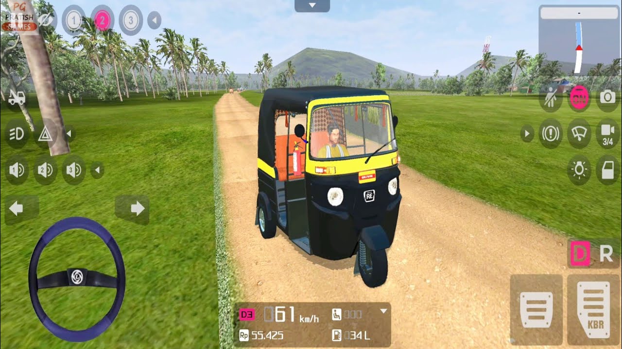 Bajaj Auto Rickshaw Game | Auto Wala Game | BUSSID New Mod Bus Simulator Indonesia Android Gameplay