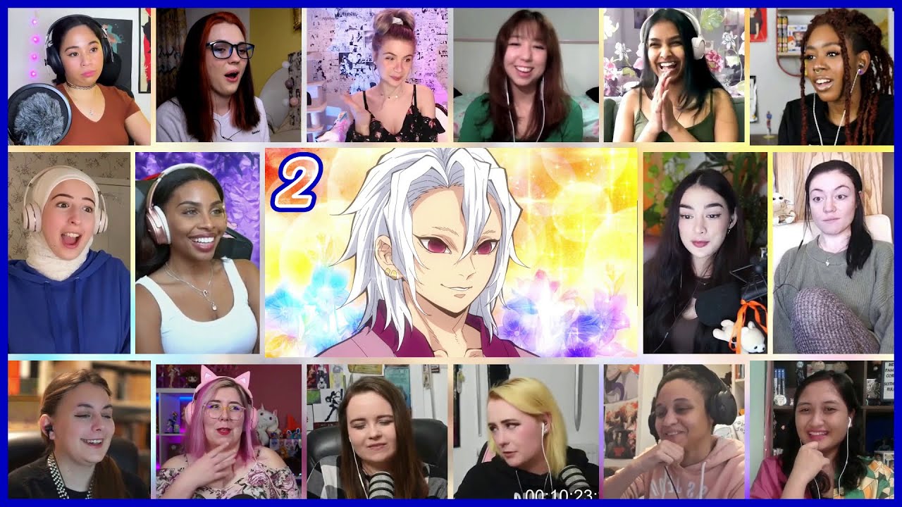 Demon Slayer Season 2 Episode 9 Girls Reaction Mashup | Entertainment District Arc Ep 2