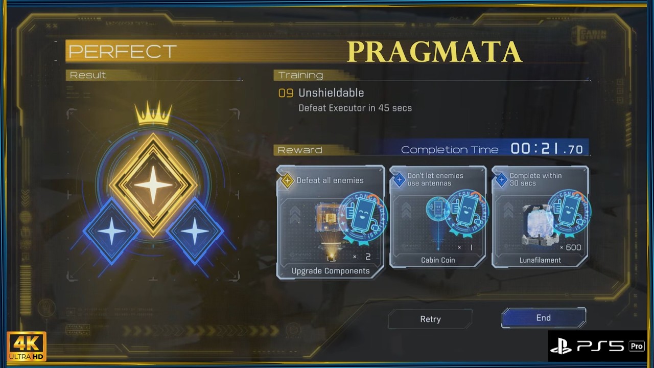 Pragmata Training Simulation 09 Unshieldable Perfect Rank Standard Mode