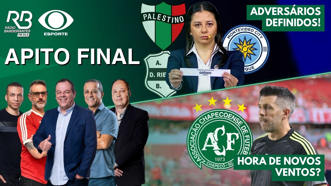 GRÊMIO CONHECE ADVERSÁRIOS NA SULA! | INTER VAI TER PAZ CONTRA A CHAPE? | Apito Final (20/03/26)