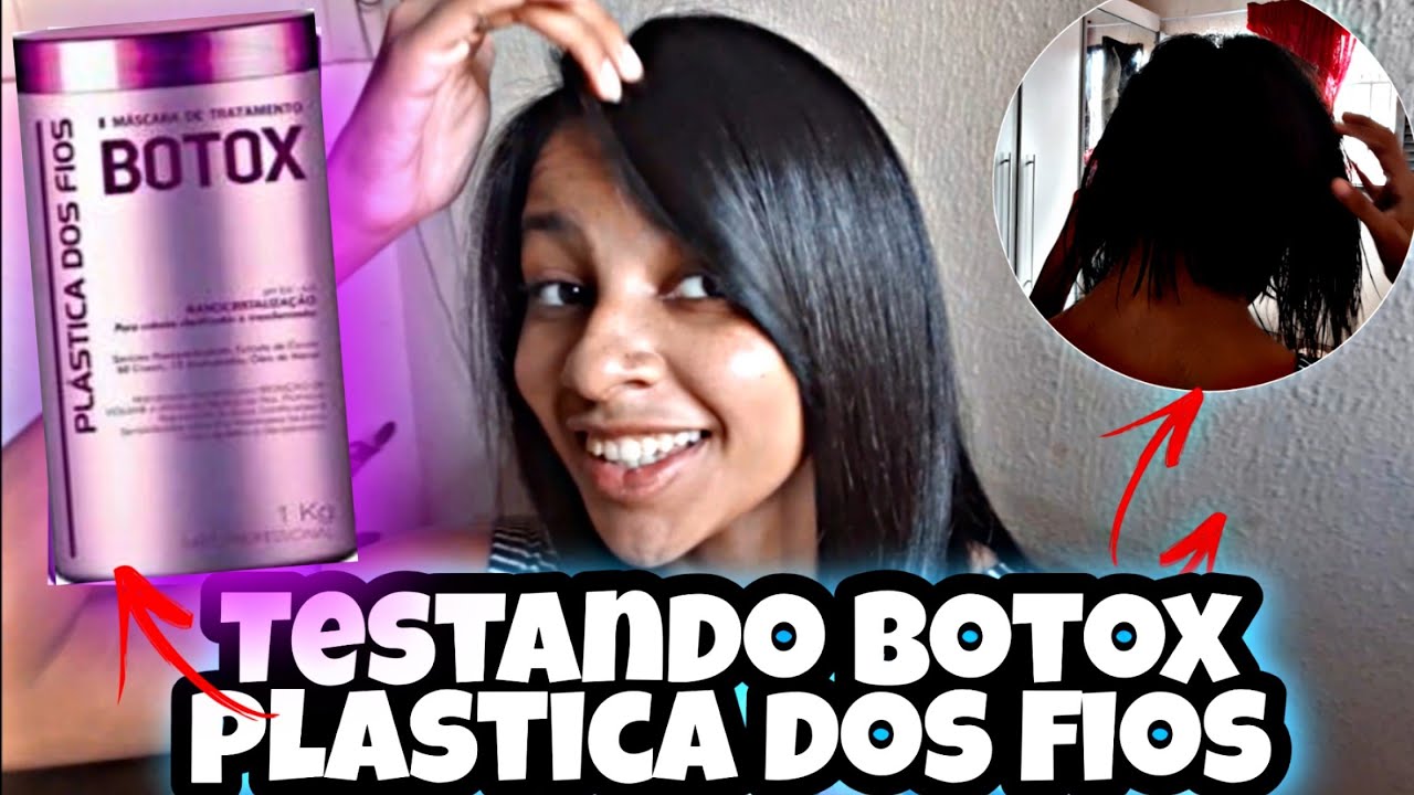 APLICANDO BOTOX EM CASA Sozinha💆|TESTEI o BOTOX PLÁSTICA DOS FIOS 😍- COM EMMILYTHAISE