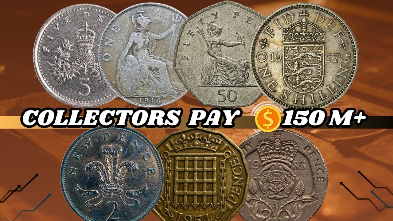 Rare UK Coins 1916&ndash;1997 | Queen Elizabeth II & King George V Worth Shocking Value in 2025 | $150M |