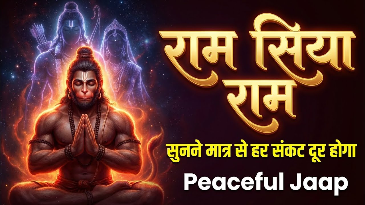 Ram Siya Ram Jaap (13 Minutes) | Sankat Mochan Ram Dhun | मन की शांति के लिए 🙏| ENS bhakti Sagar 