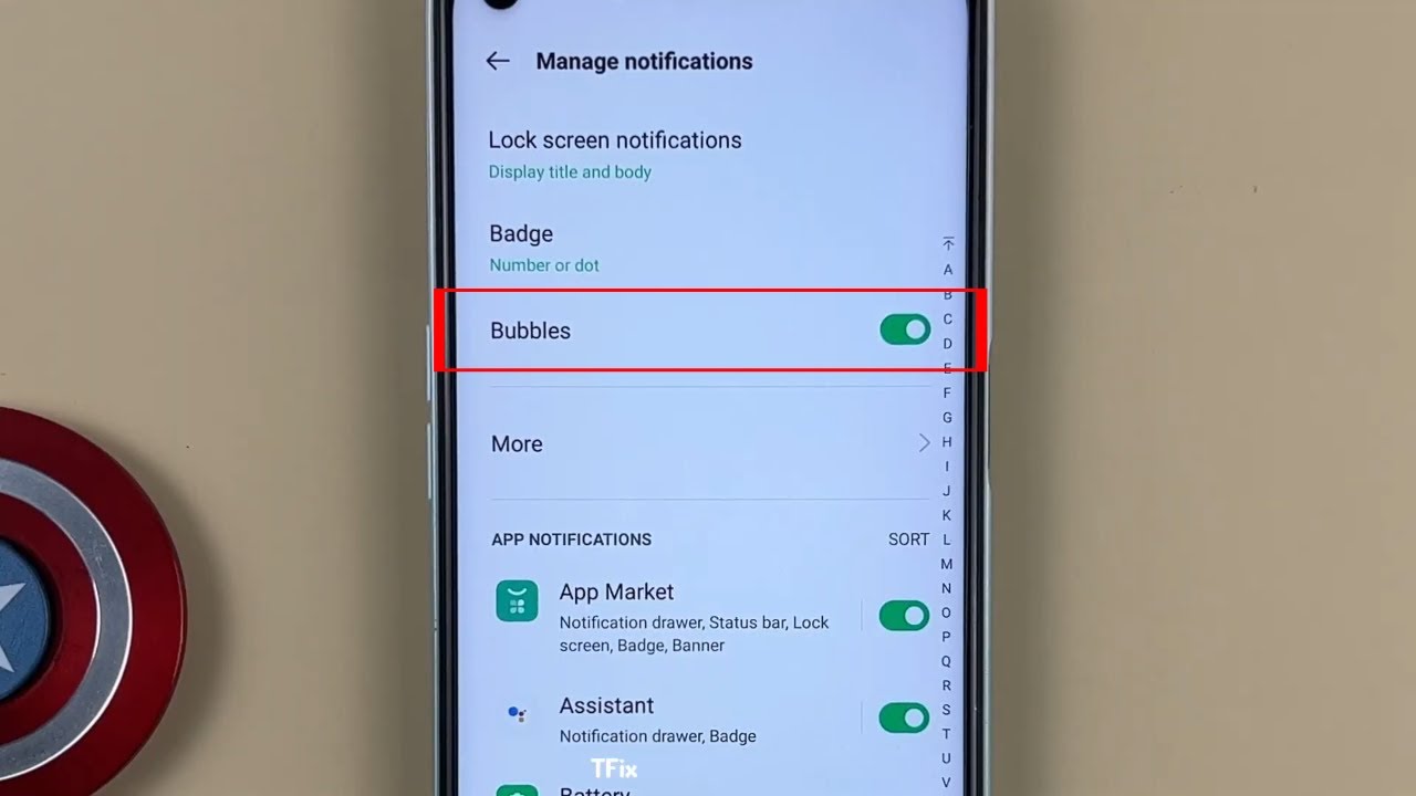 How to enable/disable Chat Bubble on OPPO A52 Android 11
