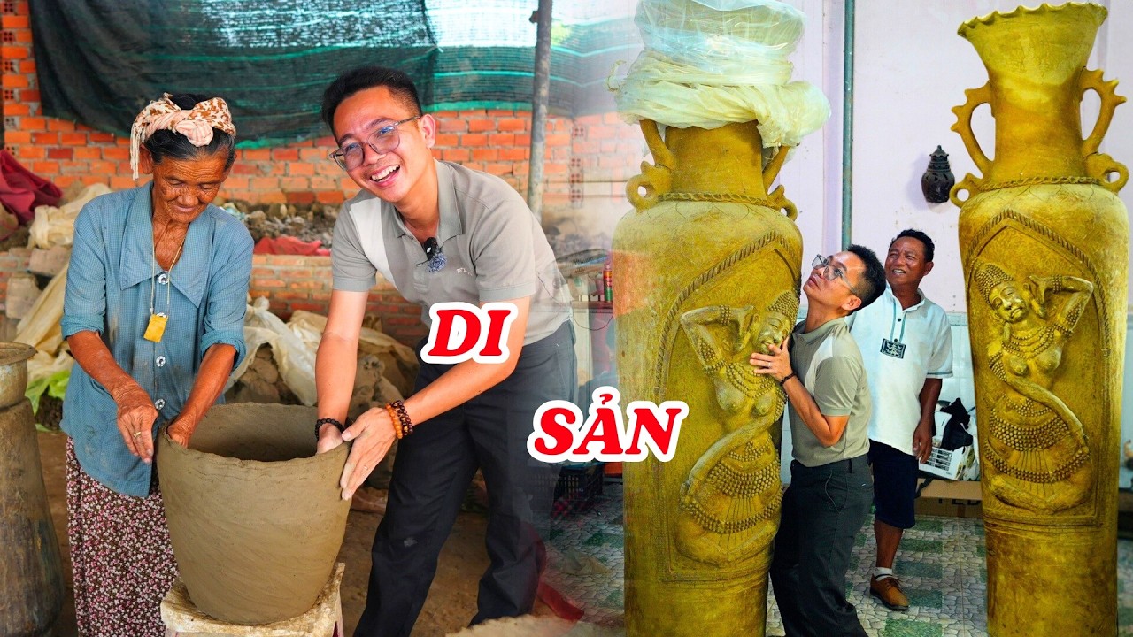 Cặp bình lớn nhất Việt Nam được làm hoàn toàn bằng tay  - ĐỘC LẠ BÌNH DƯƠNG