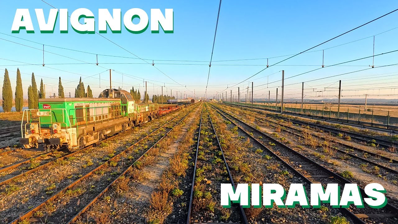 Voyage en cabine entre AVIGNON et MIRAMAS via ARLES en BB75000 Fret SNCF