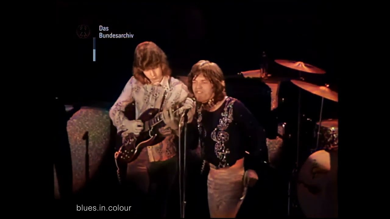 The Rolling Stones - live in Hamburg Germany [Colourised] 1970