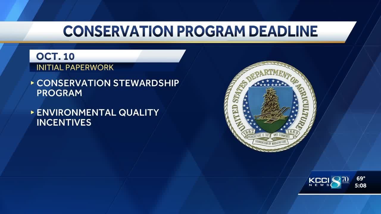 Farmers face deadline for conservation program applications