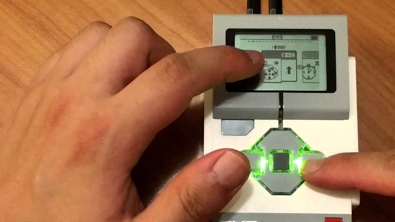 Урок 3 по робототехнике Lego Mindstorms EV3 — Программирование на модуле — Перемещение блока / Ож...