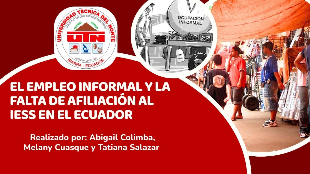 ENTREVISTA SOBRE EL TRABAJO INFORMAL Y FALTA DE AFILIACION AL IESS EN EL ECUADOR
