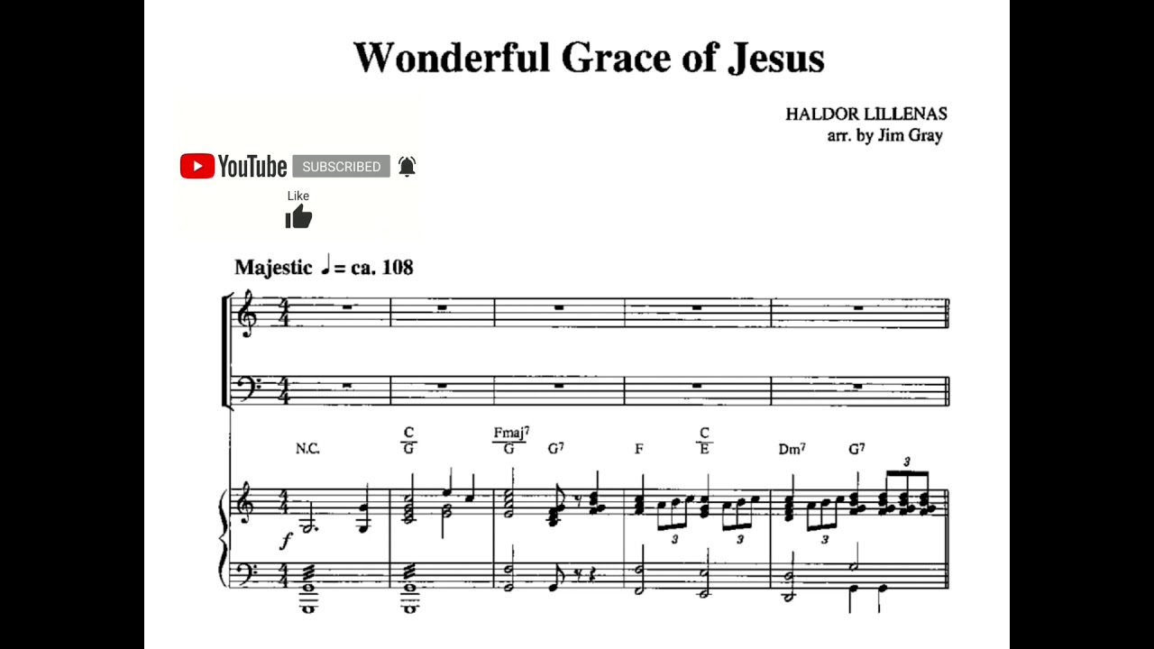 WONDERFUL GRACE OF JESUS | DEMO | SATB |Song Offering