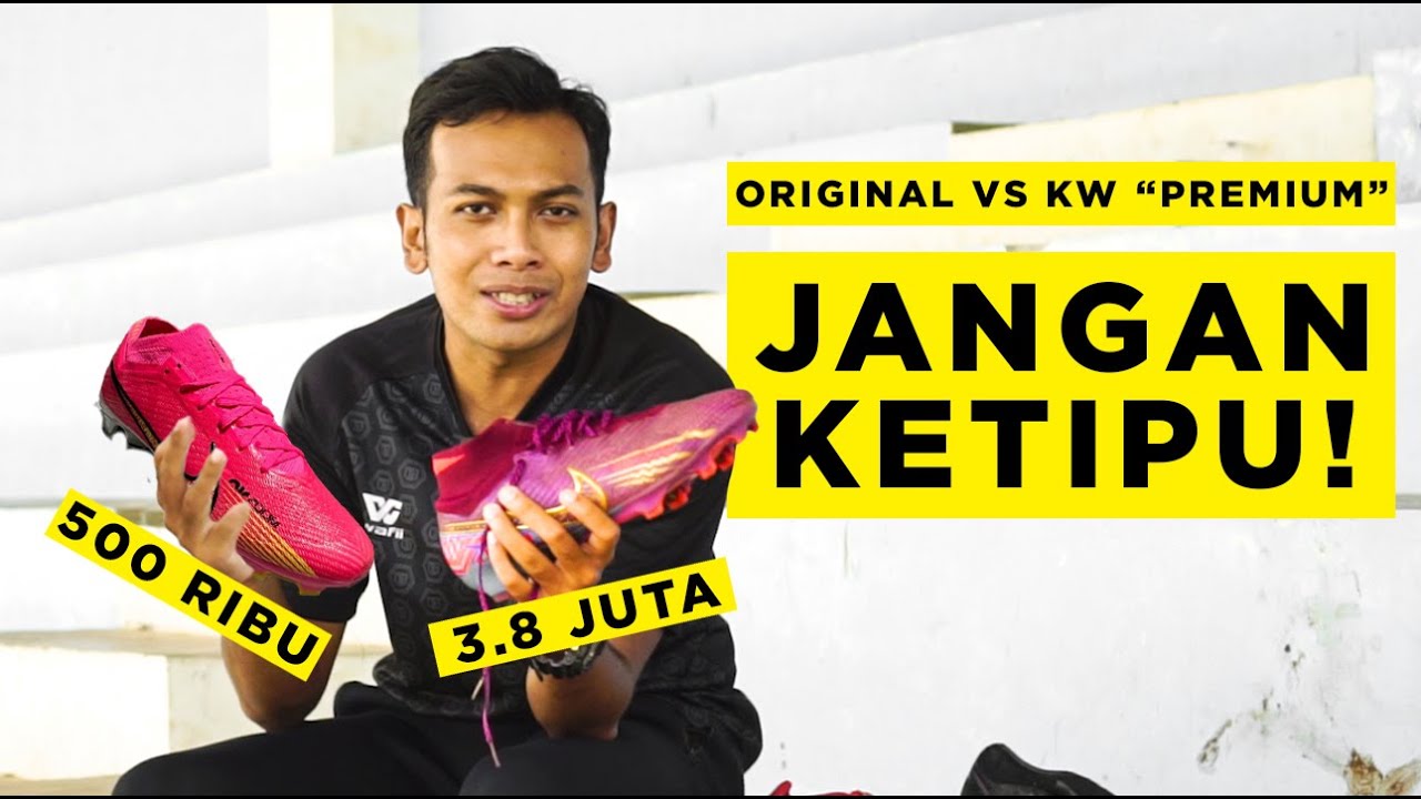 BANYAK YANG KETIPU 🧐 Cara Bedain Sepatu Bola Original dan KW! 😱