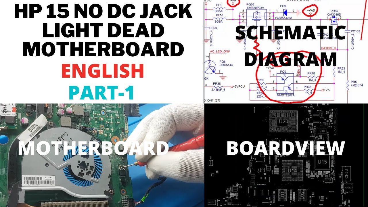 Chiplevel Laptop Repairing Training Practical | Hp 15 No Light on DC Jack Dead Motherboard Part 1