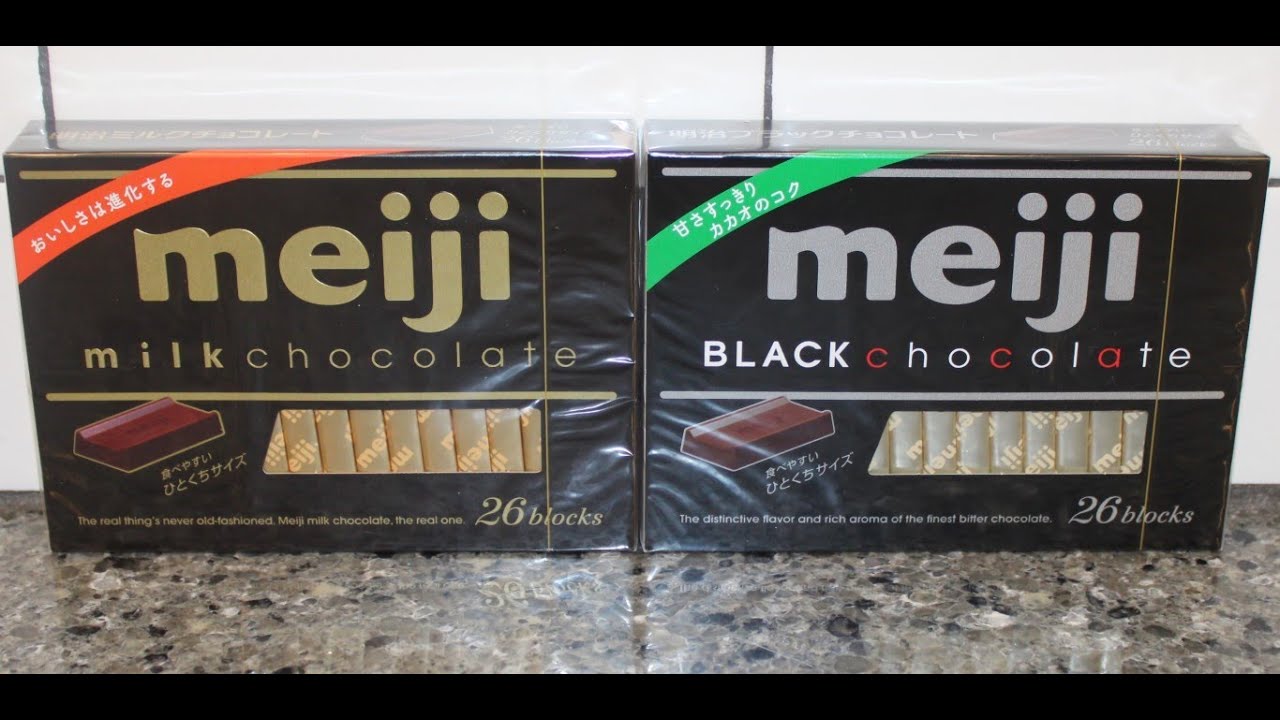 Meiji: Milk Chocolate & Black Chocolate Blocks Review