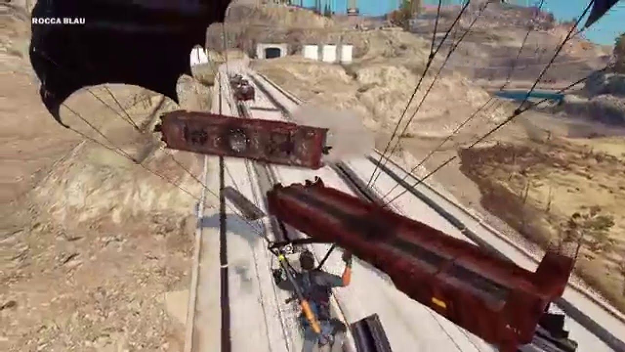 Just Cause 3 - Train vs. Train Missile Car