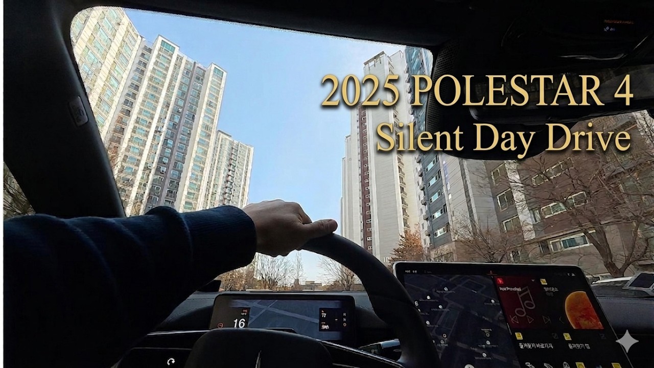 Silent Day Drive | Polestar 4 from Cheonan to Asan (30 Min Ambient)