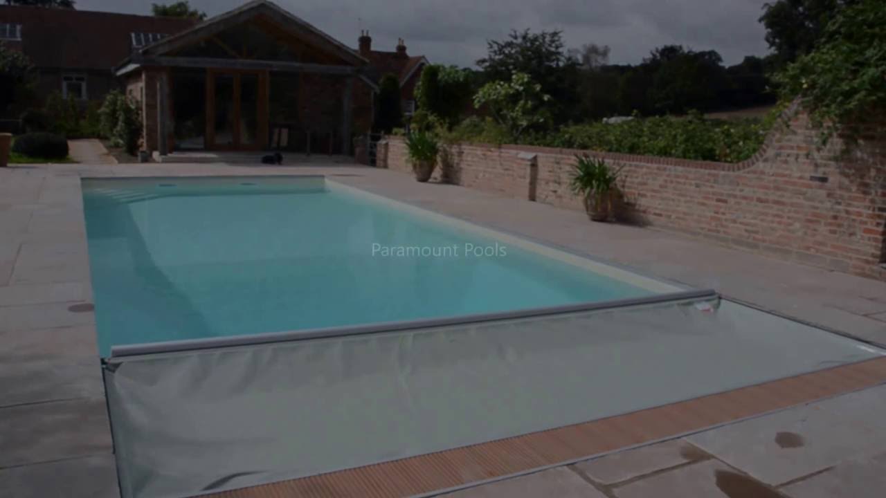 Aquamatic Safety Cover with Inwall Track & Synthetic Wood Lid - Paramount Pools Ltd