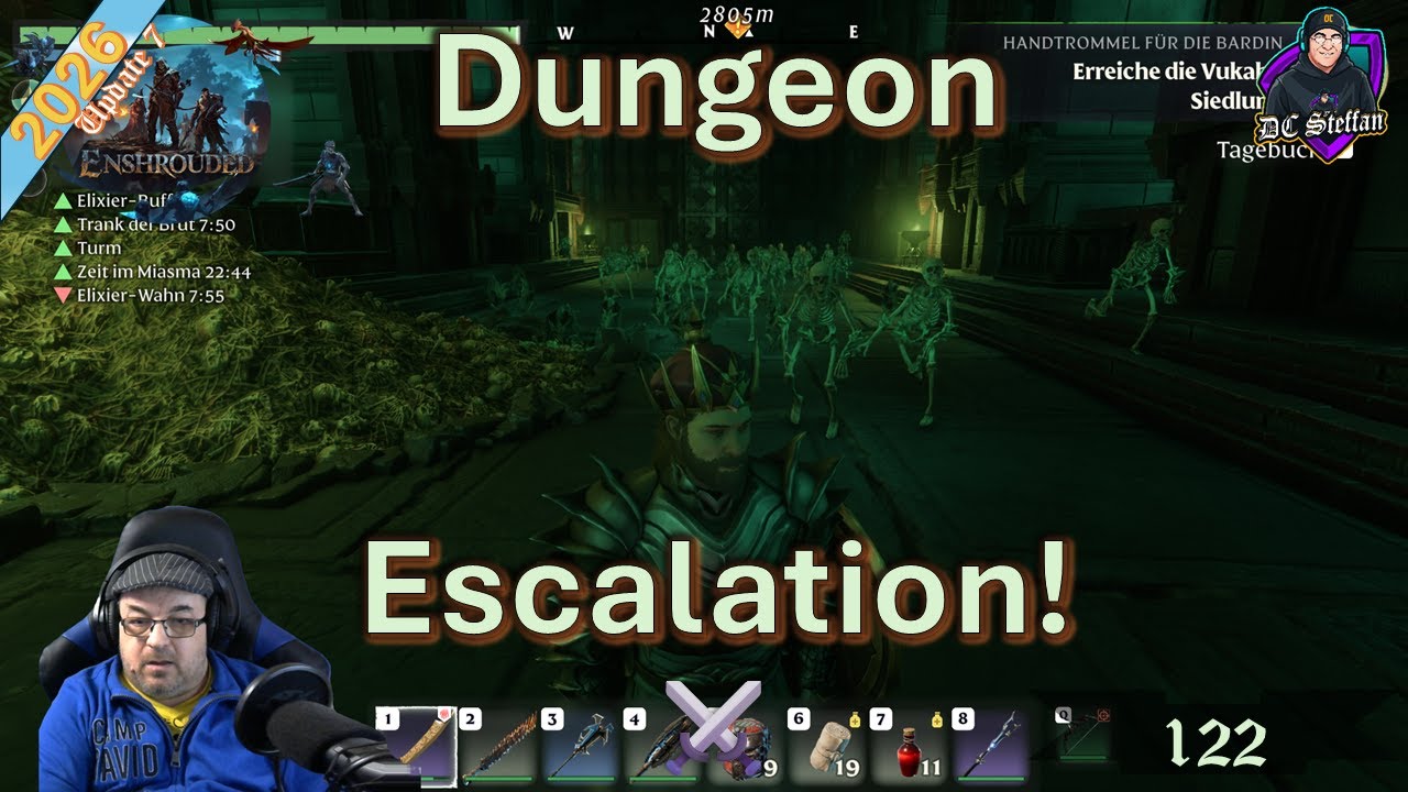 Enshrouded ✨ 122: Dungeon eskaliert – Zyklop, Spawn-Wahnsinn & Steffans Panik!