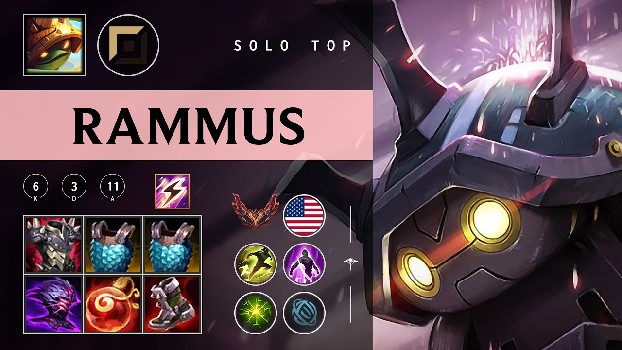 Rammus Top vs Tryndamere - NA Grandmaster Patch 26.05