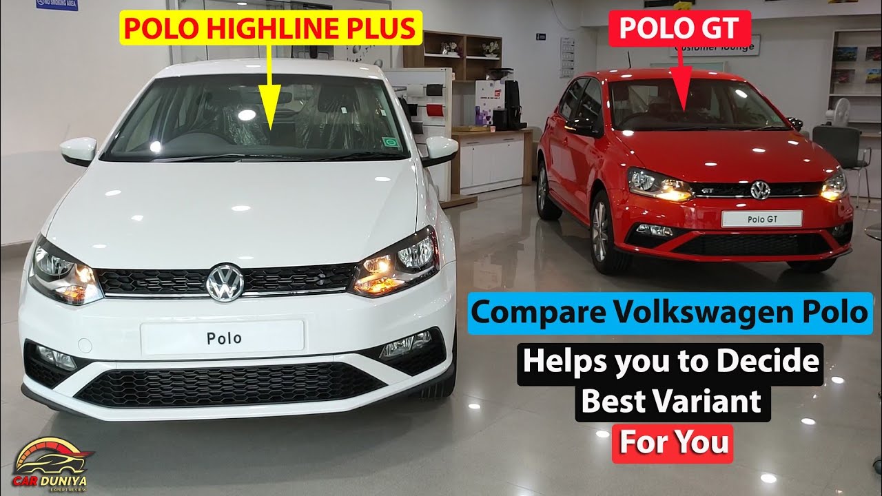 2021 Volkswagen Polo Highline Plus vs GT Auto Comparison with Features & Price! Choose Best Variant👍