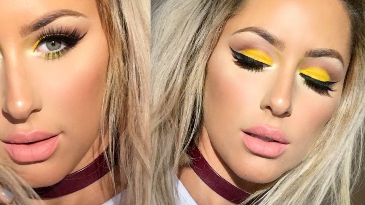 Spring Makeup Tutorial NEON YELLOW- Chrisspy