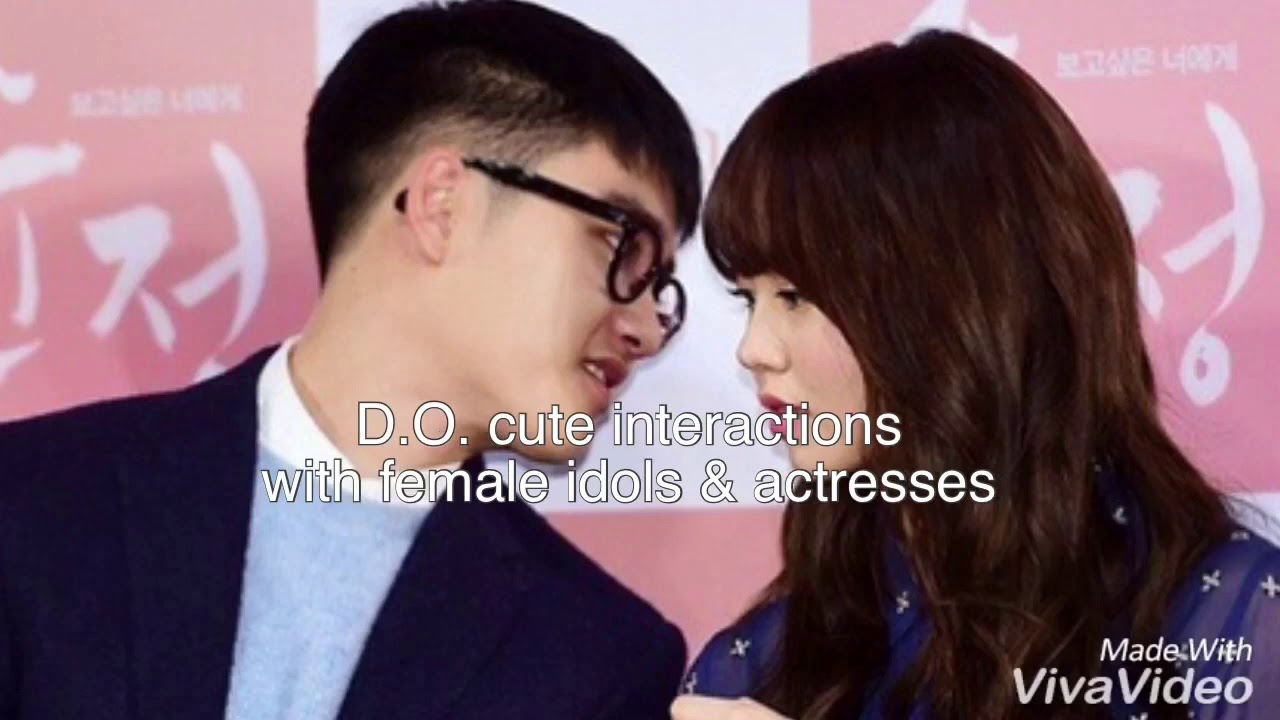 EXO X GIRLS: Kyungsoo cute interactions with female idols & actresses