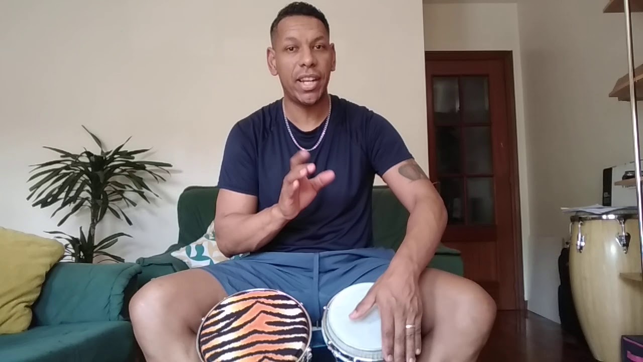 Tutorial de bongo, base, golpe martillo, bachata.